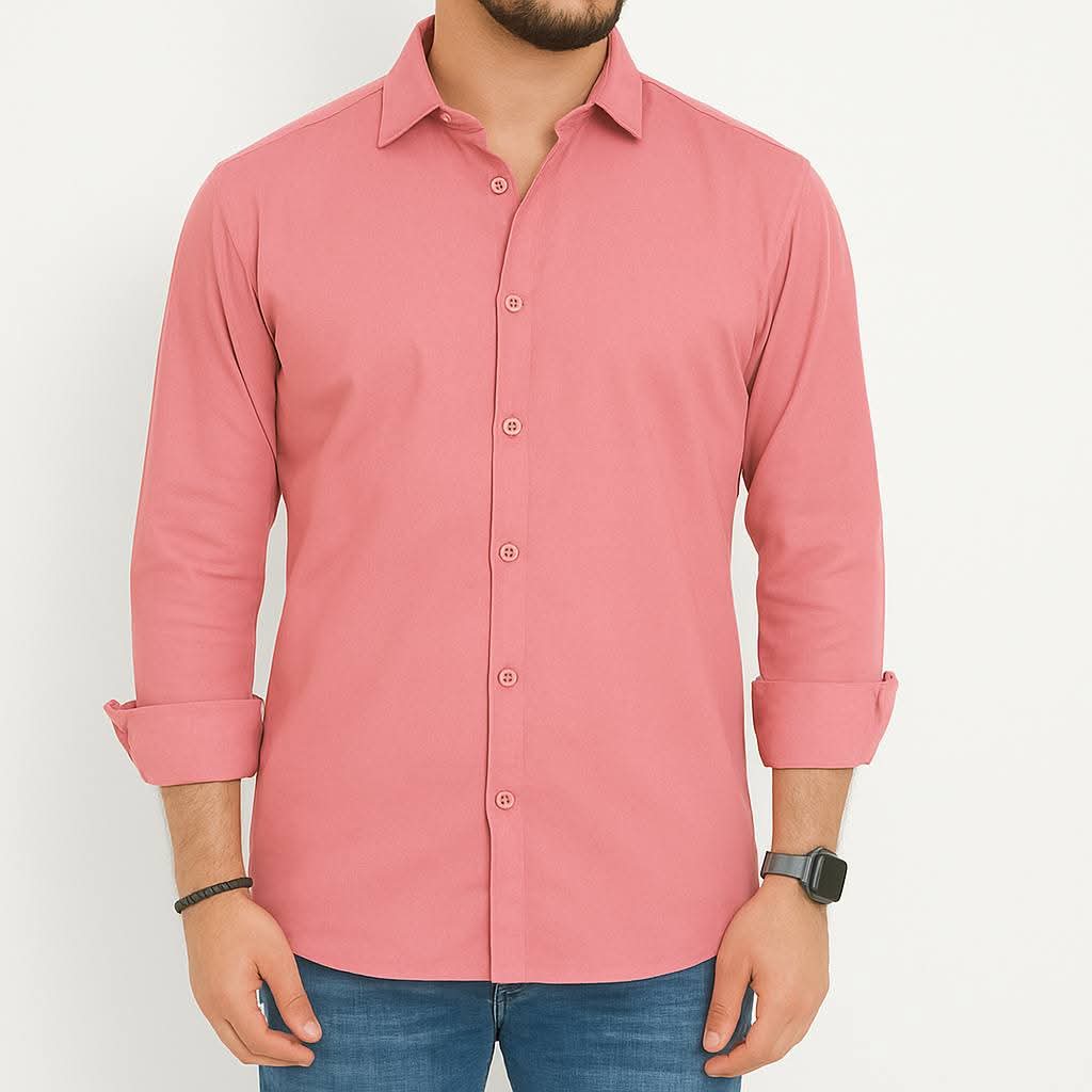 Premium Cotton Pink Shirt