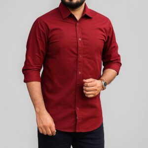 Premium Soft Cotton MAROON Shirt