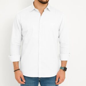 Premium Soft Cotton White Shirt