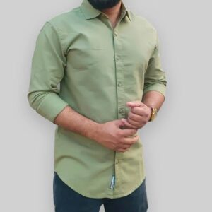 Premium Soft Cotton Light Olive Shirt