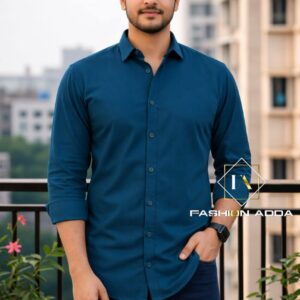 Premium Cotton Navy Blue Shirt