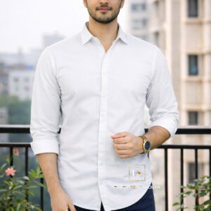 Premium Soft Cotton White Shirt