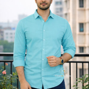 Premium Soft Cotton SKY BLUE Shirt