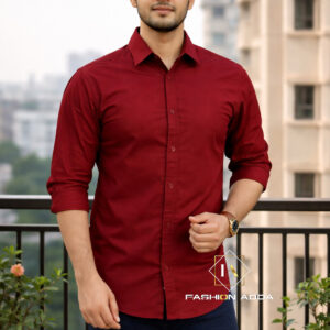 Premium Soft Cotton MAROON Shirt