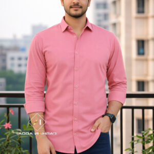 Premium Cotton Pink Shirt