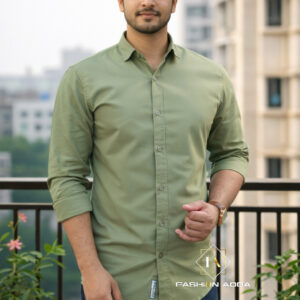 Premium Soft Cotton Light Olive Shirt